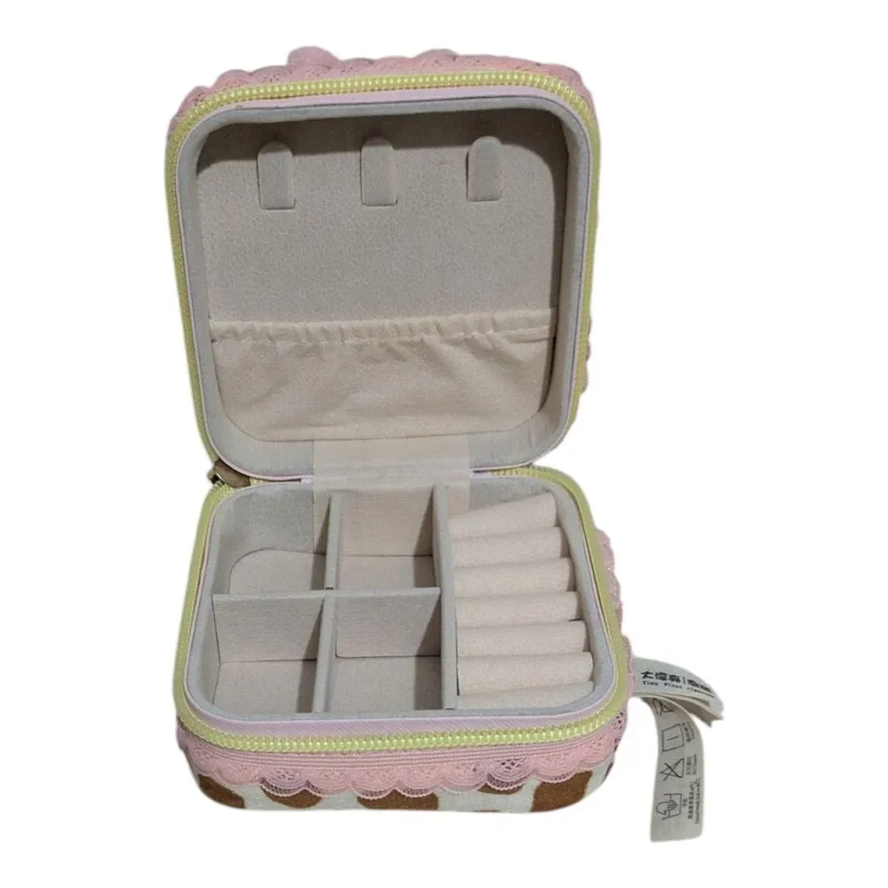 Baby Three Special Eyes Plush Jewelry Box Organizer Kawaii Doll Storage Case - Picture 5 of 6
